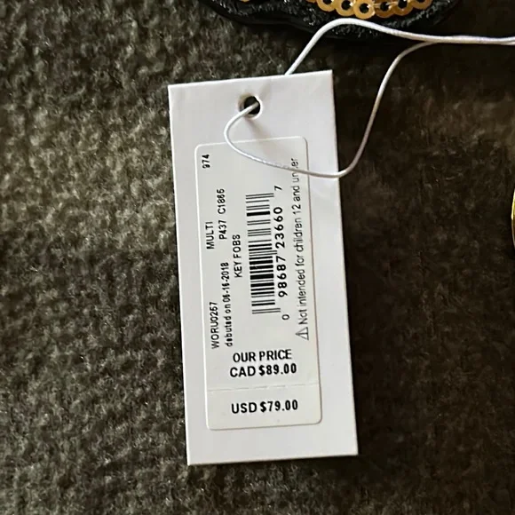 Kate Spade Gold and Red Leopard Keychain - Picture 4 of 6